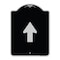 Signmission Straight Thru Straight Thru Symbol Heavy-Gauge Aluminum Architectural Sign, 24" x 18", BS-1824-22834 A-DES-BS-1824-22834 - alternate 1